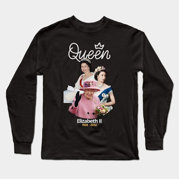 queen elizabeth Long Sleeve T-Shirt by lubystevanus